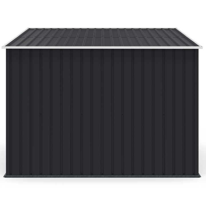 Pensilina per biciclette in metallo grigio antracite con kit di ancoraggio per 4 biciclette | IdMarket