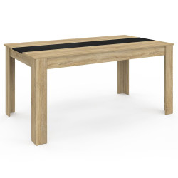 Tavolo da pranzo in faggio e nero per 8 persone - GEORGIA | ID Market