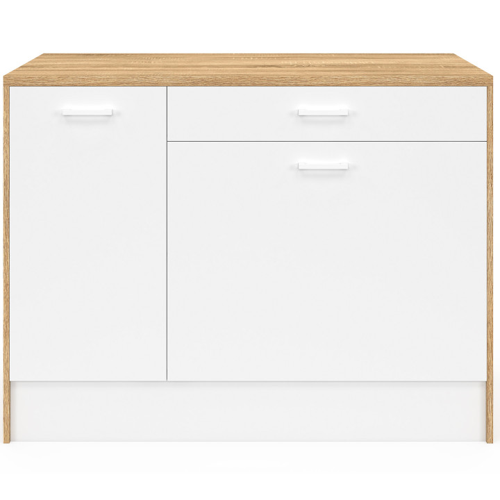 Mobile centrale Maxi in legno e bianco - LIO | IdMarket