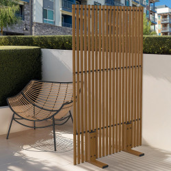 Paravent extérieur ajour claustra extérieure 80x150cm gris anthracite | ID Market