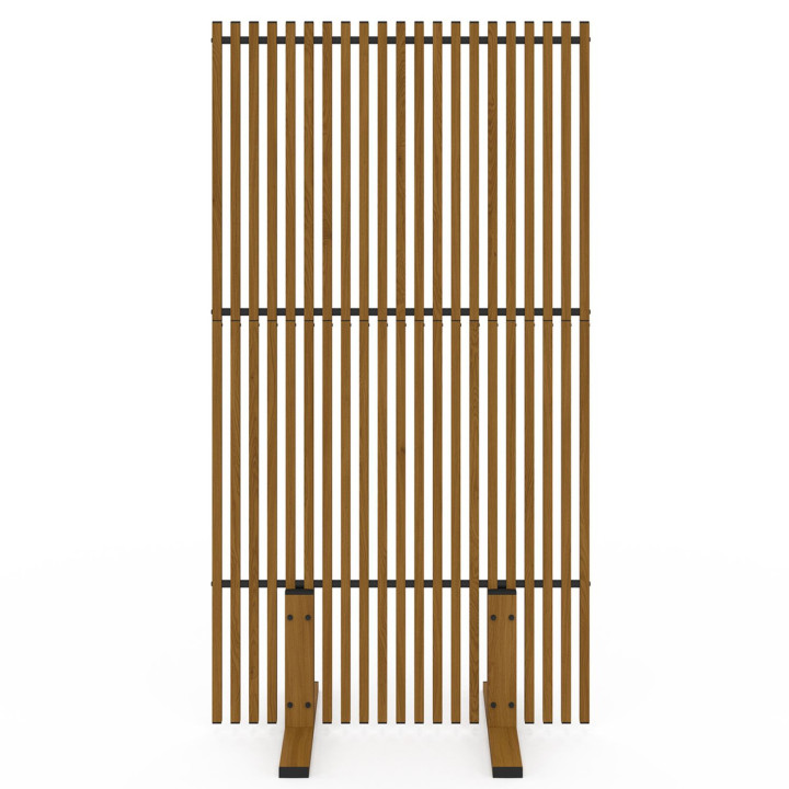 Paravent extérieur ajour claustra extérieure 80x150cm gris anthracite | ID Market