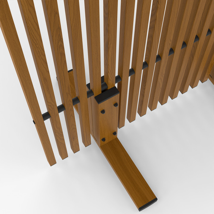 Paravent extérieur ajour claustra extérieure 80x150cm gris anthracite | ID Market