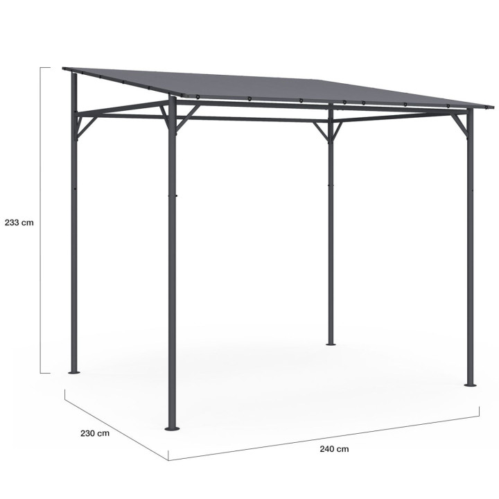 Pergola addossata - Tonelle de jardin 2,3 x 2,4 M