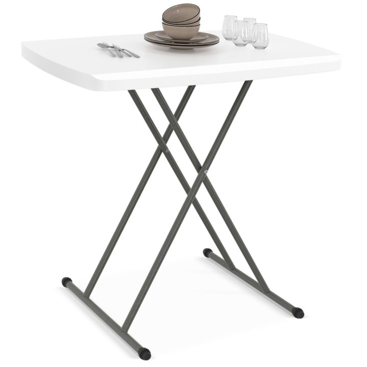Tavolo pieghevole portatile da 77 cm regolabile in altezza per il campeggio o il divertimento - URBANA | IdMarket