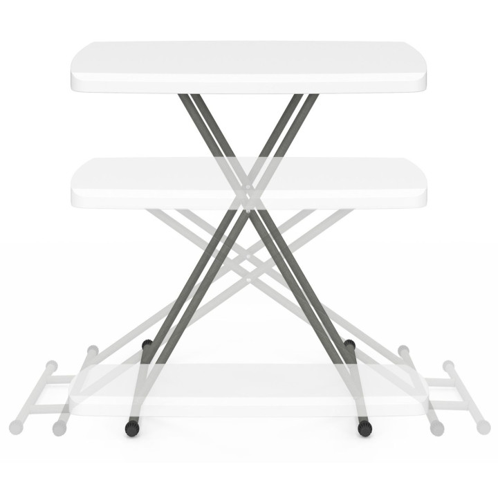 Tavolo pieghevole portatile da 77 cm regolabile in altezza per il campeggio o il divertimento - URBANA | IdMarket