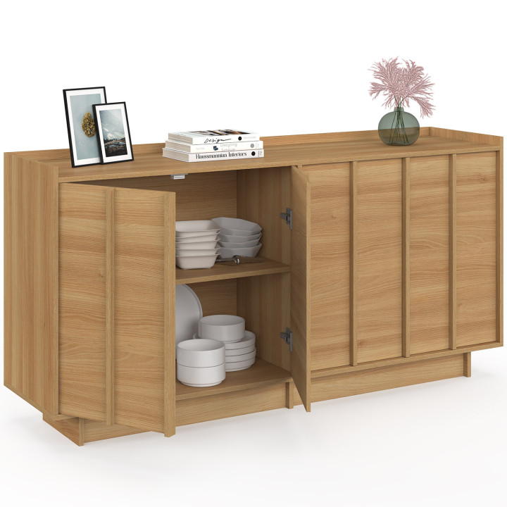 Credenza a 4 ante dal design minimalista da 160 cm - ROSIE | IdMarket