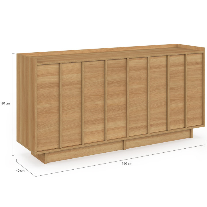 Credenza a 4 ante dal design minimalista da 160 cm - ROSIE | IdMarket
