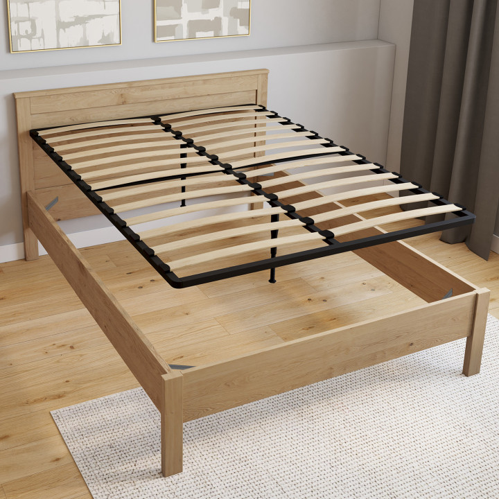 Rete a doghe fisse in metallo 140 x 190 cm | IdMarket