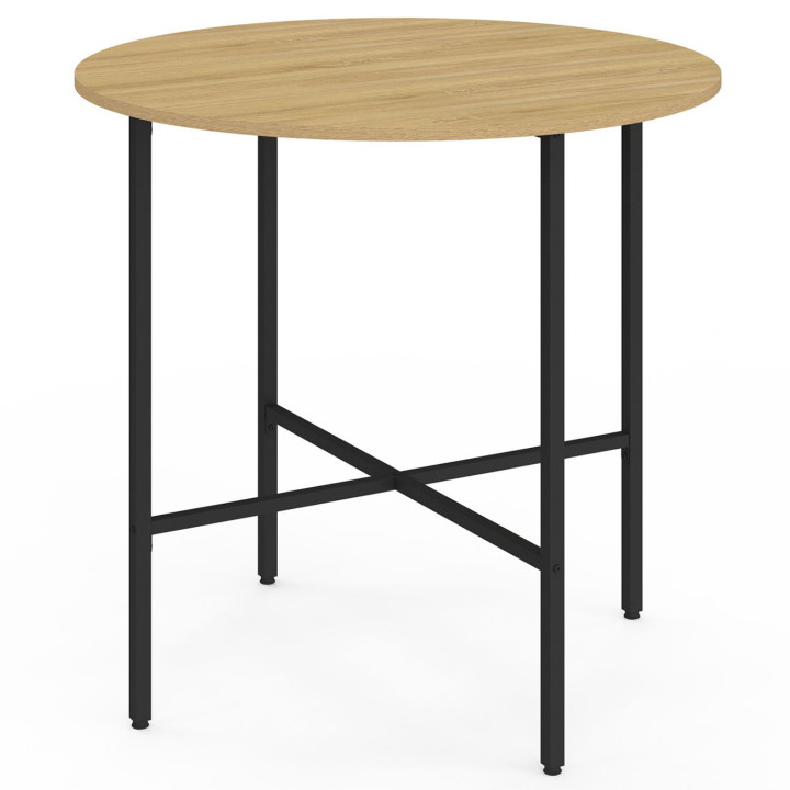 Tavolo rotondo industriale 80 cm 4 persone - DETROIT | ID Market