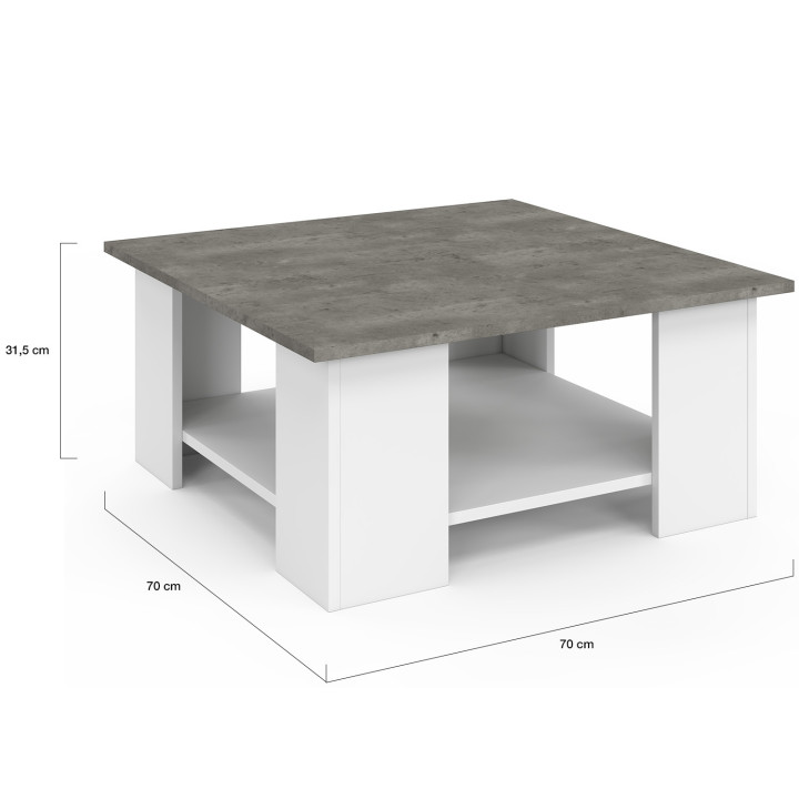 Tavolino effetto cemento a buon mercato | ID Market