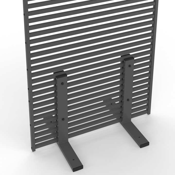 Paravent extérieur ajour claustra extérieure 80x150cm gris anthracite | ID Market
