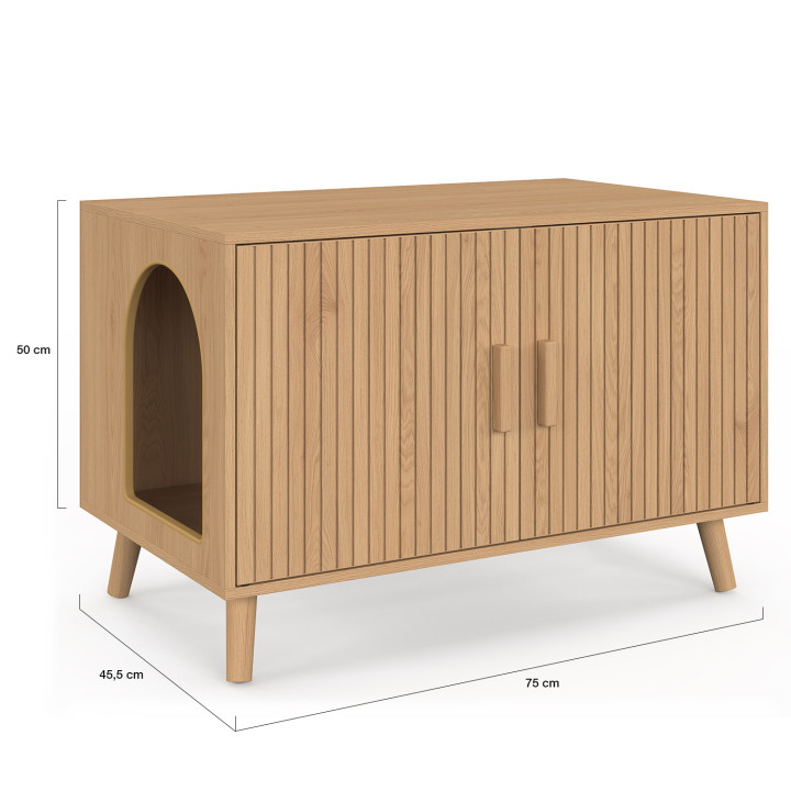 Copriwater per gatti con doppia porta - JULIETTE | IdMarket