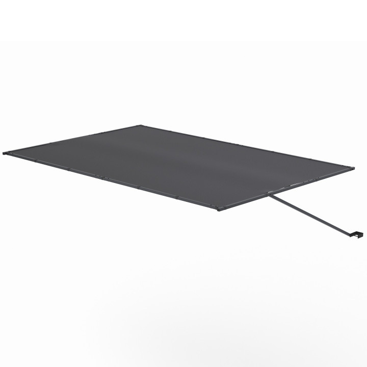 Tenda inclinabile e regolabile 250 x 150 cm per pergola retrattile grigio antracite | IdMarket