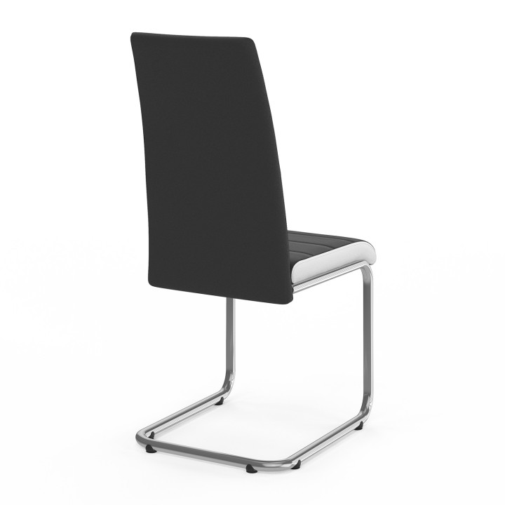 Set di 4 sedie nere con bordi bianchi - MIA | ID Market