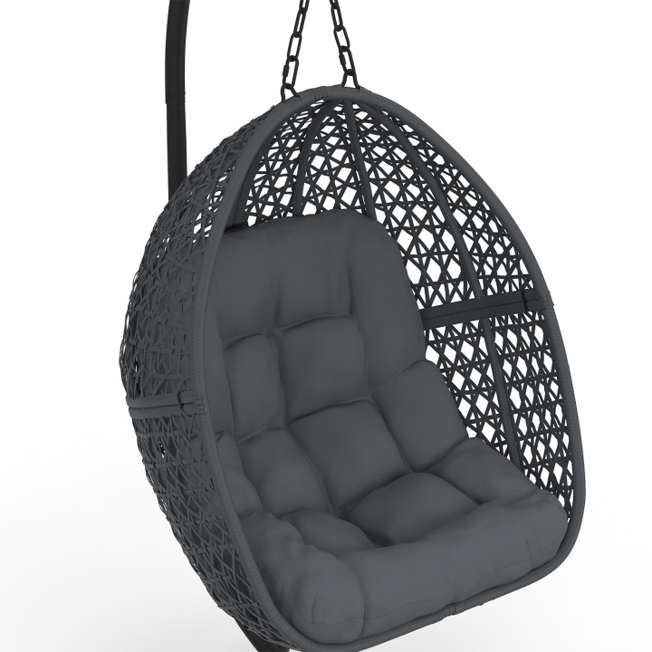 A buon mercato la poltrona luna traforata con cuscino grigio | ID Market