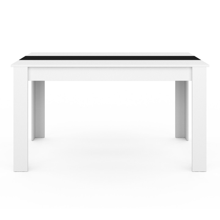 Tavolo da pranzo per 6 persone in bianco e nero - GEORGIA | ID Market