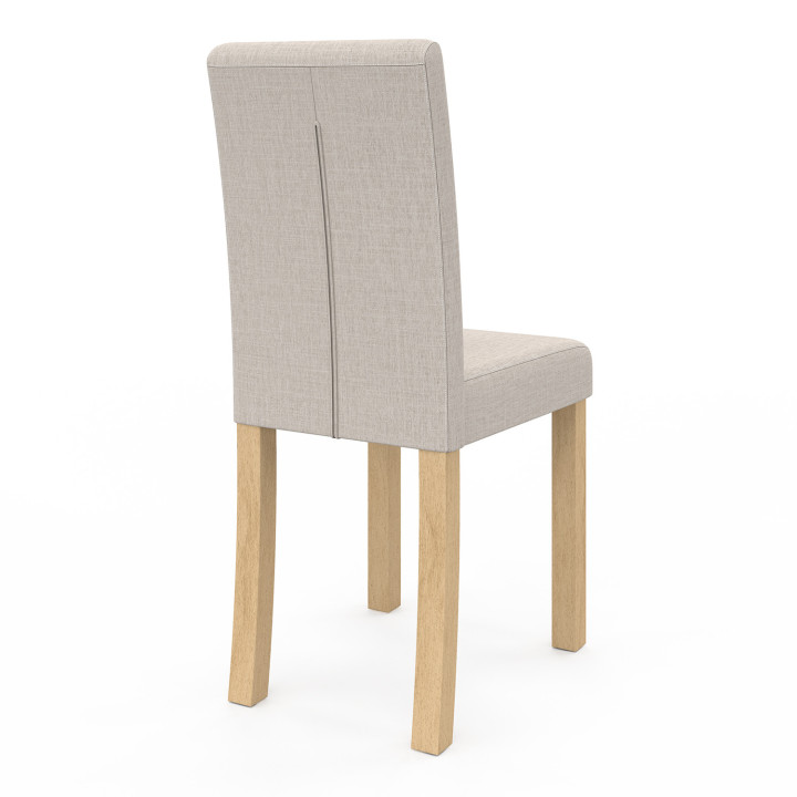 A buon mercato Scandinavo sedie imbottite beige - POLGA - Set di 4 | ID Market