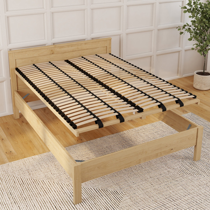 Rete con doghe regolabili - 5 zone comfort 140 x 190 cm | IdMarket