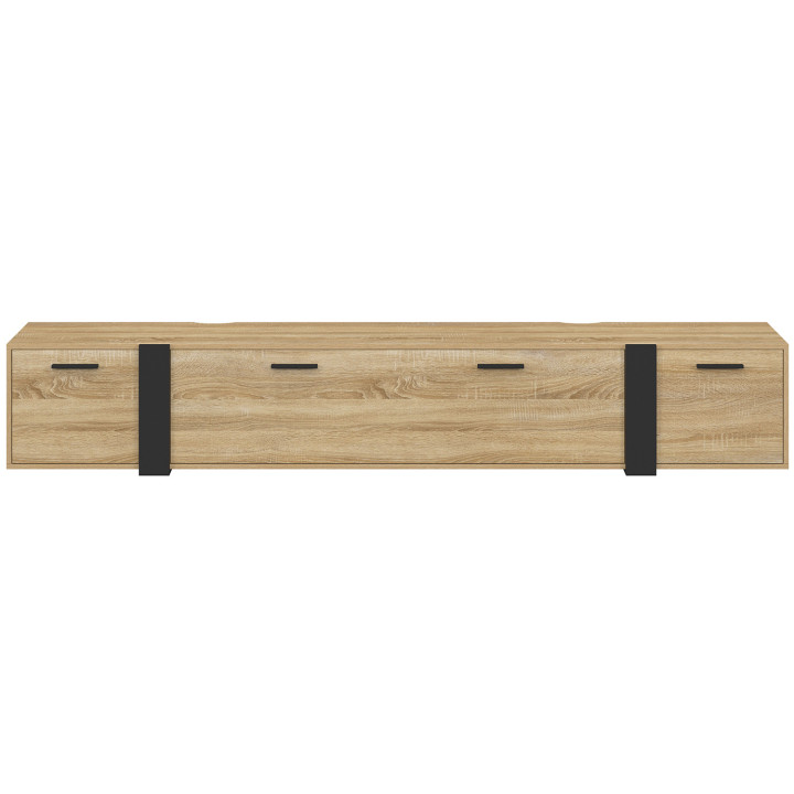 180 cm Porta TV a 3 ante a parete dal design industriale