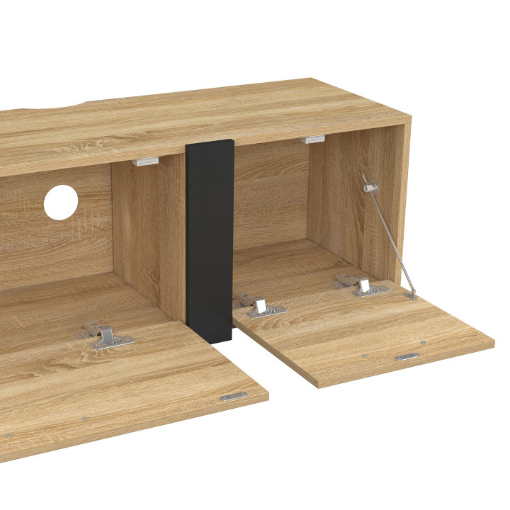 180 cm Porta TV a 3 ante a parete dal design industriale