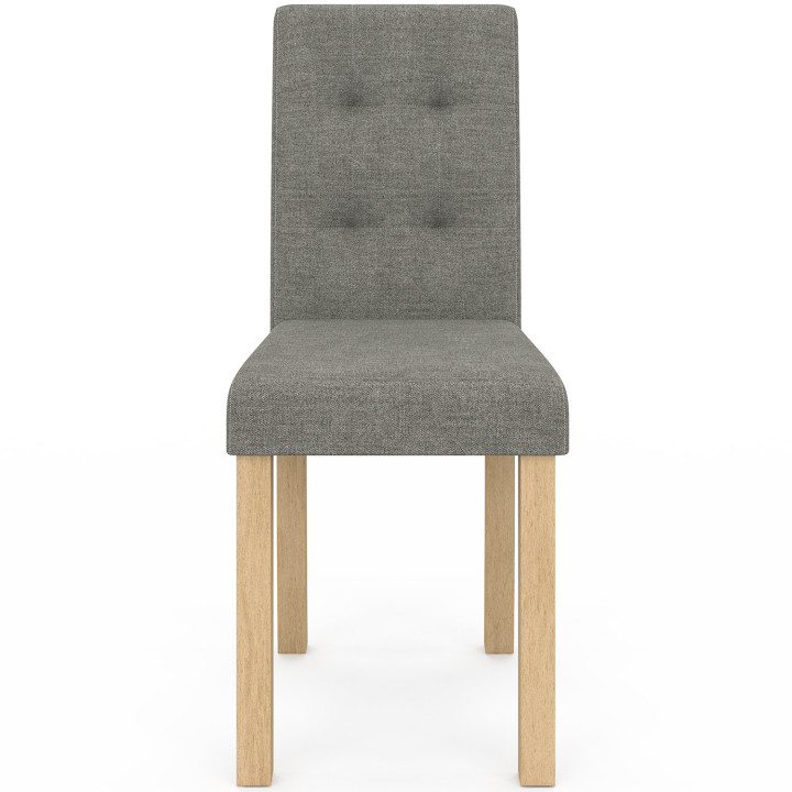 Set di 6 sedie imbottite in colori misti grigio, terracotta e beige - POLGA | IdMarket