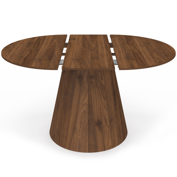 ANGELE tavolo da pranzo rotondo allungabile 4-8 persone noce 110-150 cm