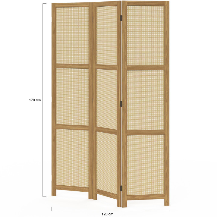 Paravento per interni ad effetto naturale - HANAE | IdMarket