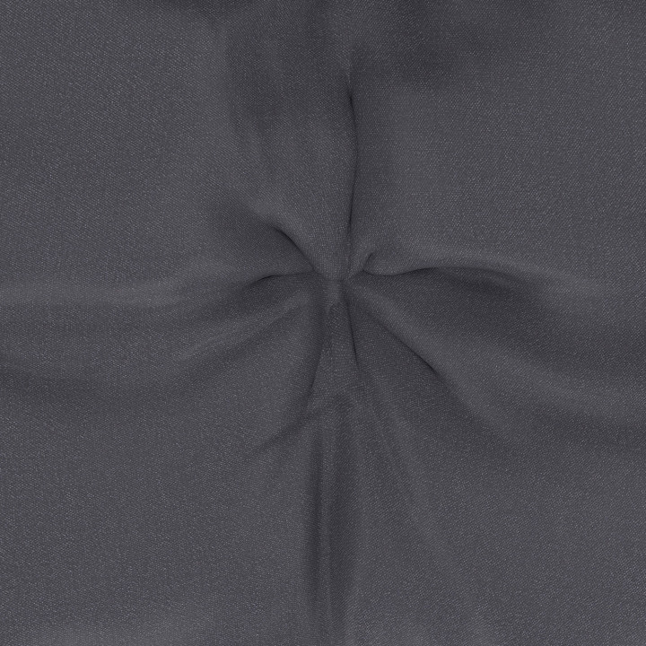 Poltrona a dondolo in rattan grigio con cuscino grigio