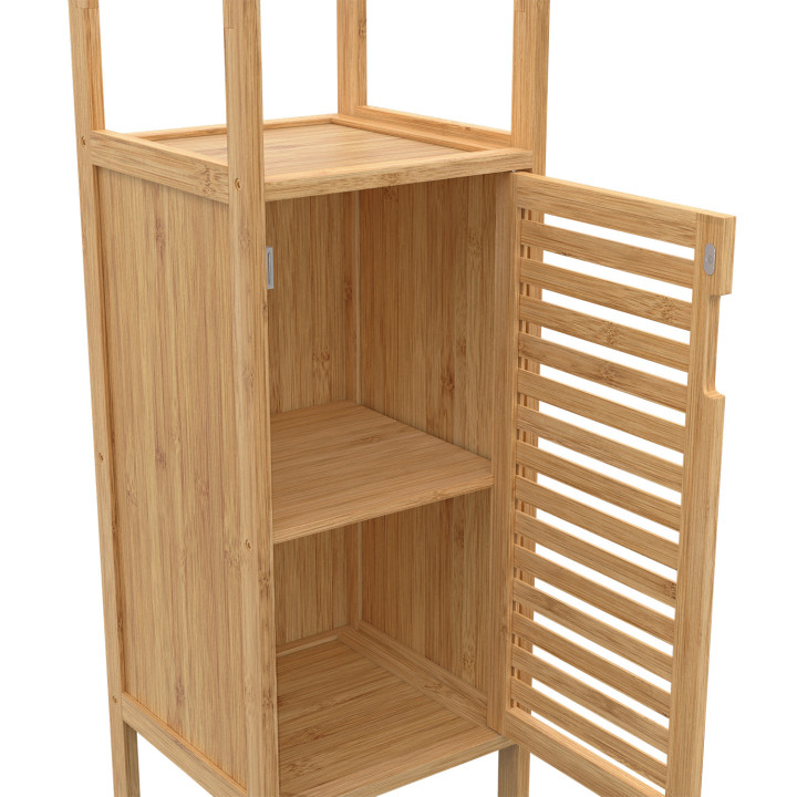 Mobiletto da bagno a 2 ante in bambù - BEA | ID Market