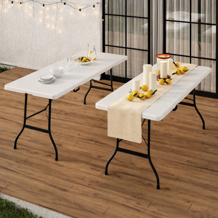 Tavolo pieghevole con panca occasionale 1m80 | ID Market