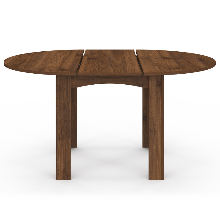 Tavolo da pranzo rotondo allungabile 4-8 persone in noce 110-150 cm
