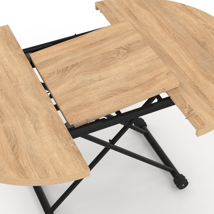 Tavolino allungabile trasformabile in tavolo da pranzo rotondo - ALTURA | IdMarket