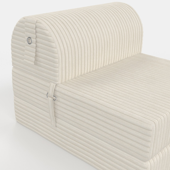 Sedia PALOMA in velluto a coste beige