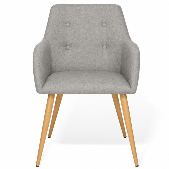 A buon mercato poltrone scandinave grigie - Set di 2 | ID Market