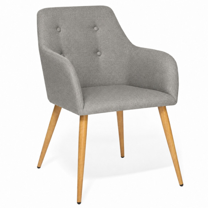 A buon mercato poltrone scandinave grigie - Set di 2 | ID Market