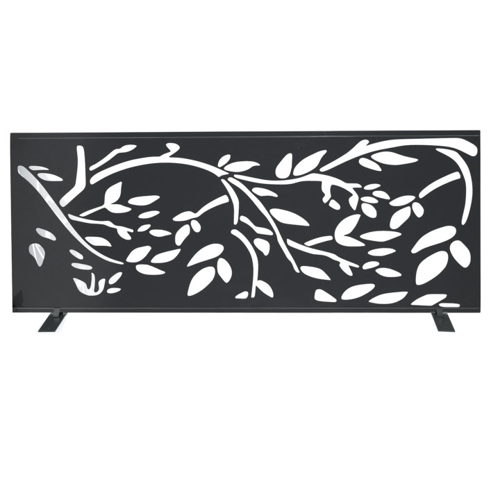 A buon mercato il pannello decorativo per esterni a motivi floreali grigio | ID Market
