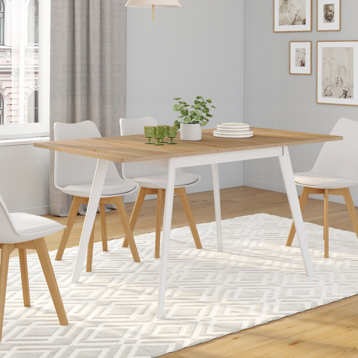 Tavolo scandinavo in legno allungabile per 8 persone | ID Market