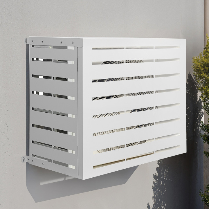 Coperchio per aria condizionata in metallo bianco 95 x 50 x 80 cm