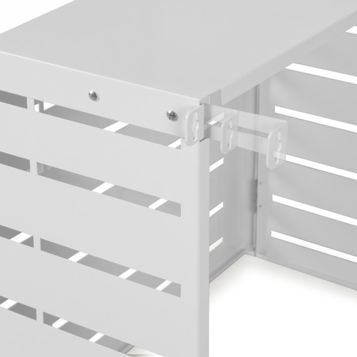 Coperchio per aria condizionata in metallo bianco 95 x 50 x 80 cm