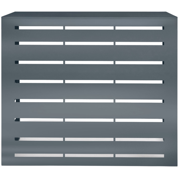 Coperchio per aria condizionata in metallo grigio carbone 95x50x80cm |ID Market