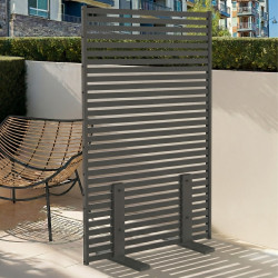 Paravent extérieur ajour claustra extérieure 80x150cm gris anthracite | ID Market