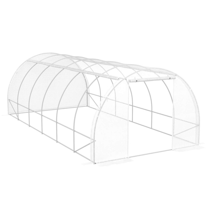 A buon mercato 18 m² bianco telone giardino tunnel serra | ID mercato