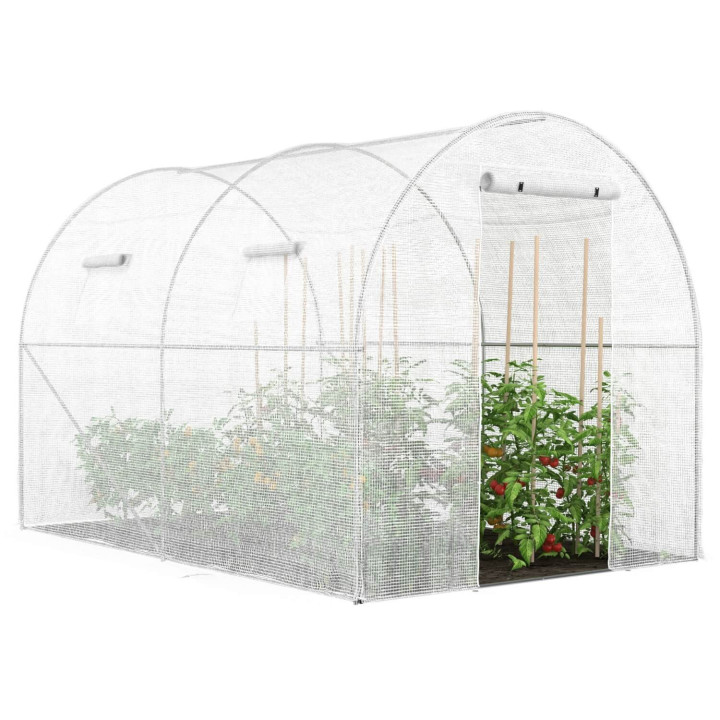 Copertura di ricambio per serra 3x2m bianca 6 m²