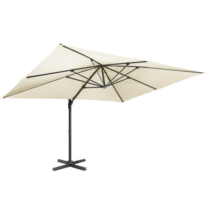 Ombrellone rettangolare ecru 3x4m rotante - CALVI