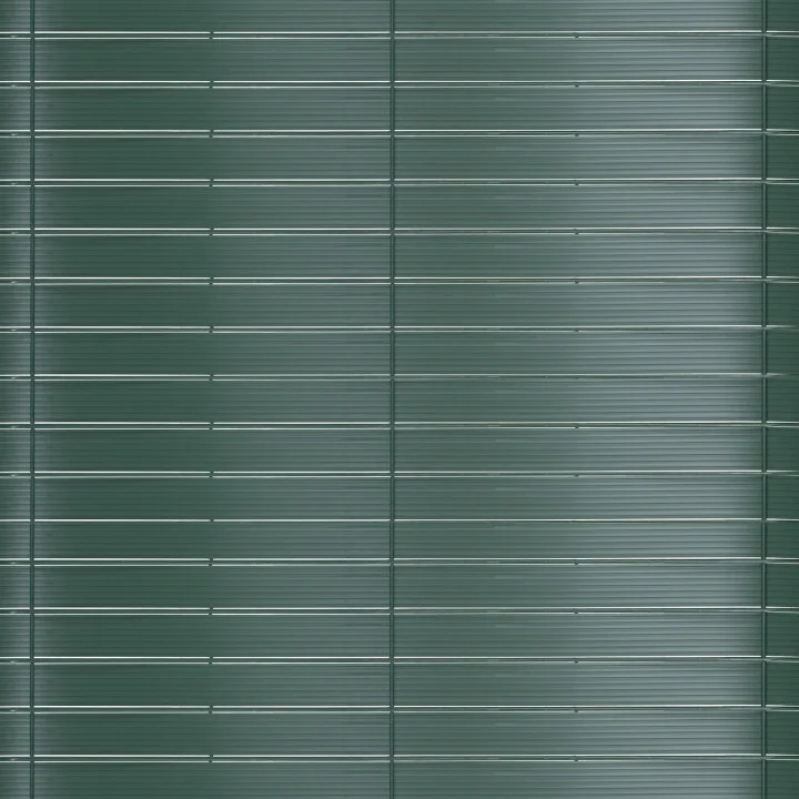 Kit de lamelles occultantes PVC vertes L.60 m pour panneau grillagé